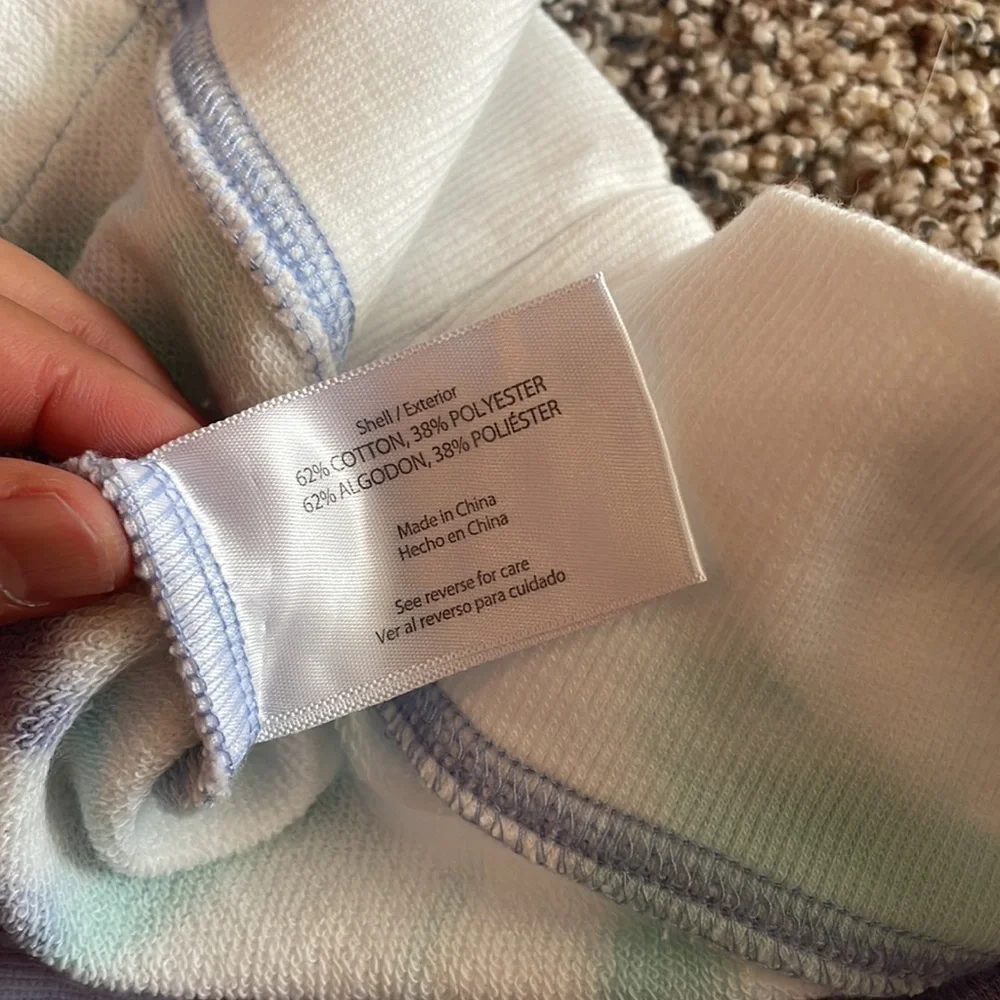 NWT Wildfox Sherbet Tie Dye Hoodie Matching Bottoms SET Color Peri Shibori Sz XL - Picture 13 of 15